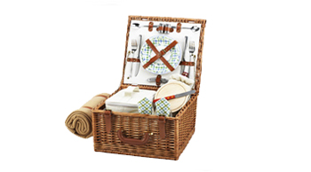 Cheshire Picnic Basket for Two with Blanket